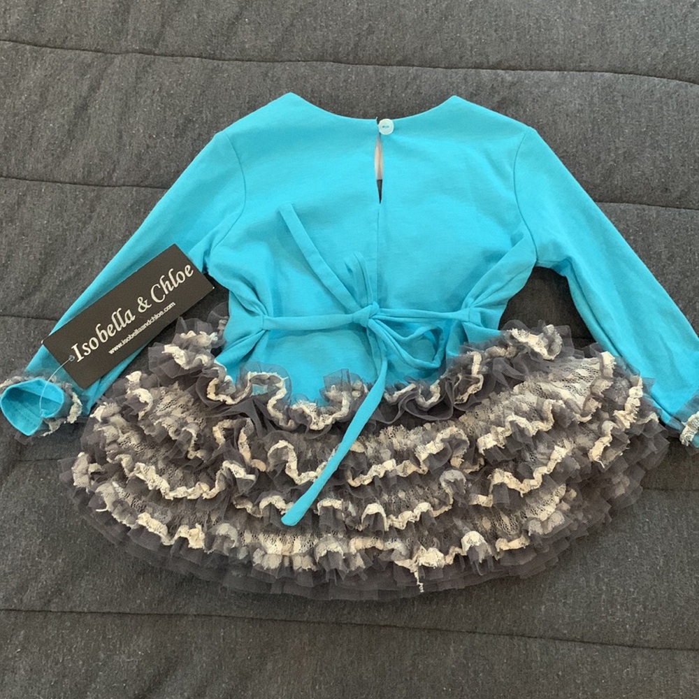 New girl beautiful ruffle shirt boutique Isobella & Chloe - Picture 4 of 6